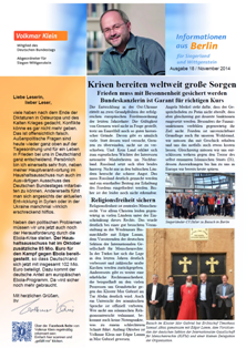 Informationen aus Berlin Nr. 18